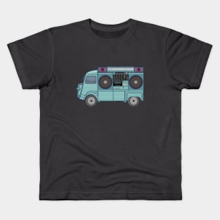 Citroen HY - Boombox Van- Huge Ghettoblaster on a Classic Van Kids T-Shirt